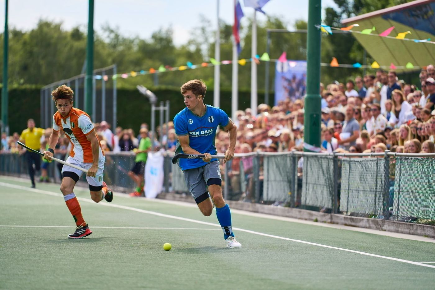 Koen tijdens een hockeywedstrijd